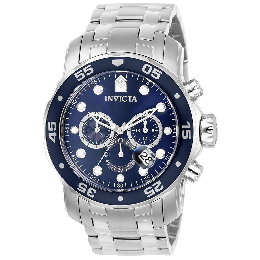 NWT Invicta 0070 Pro Diver | Chronograph | Blue | Men's Watch